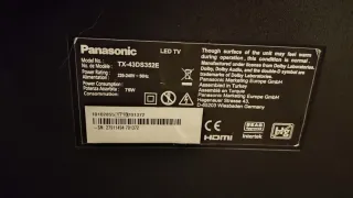 Televisión Panasonic 43 Negra
