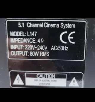 Home Cinema AIRIS 5.1 Plata