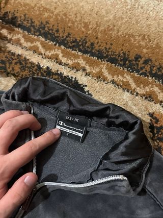 Felpa Champion Velluto Donna S Grigia NUOVA