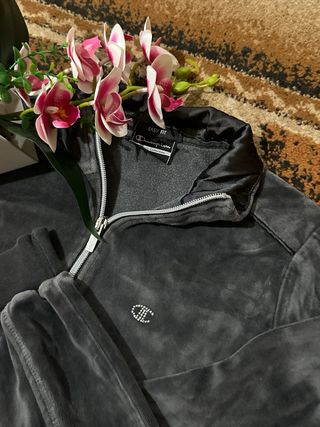 Felpa Champion Velluto Donna S Grigia NUOVA