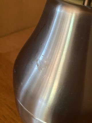 Zuccheriera vintage acciaio 18/10 a forma di pera