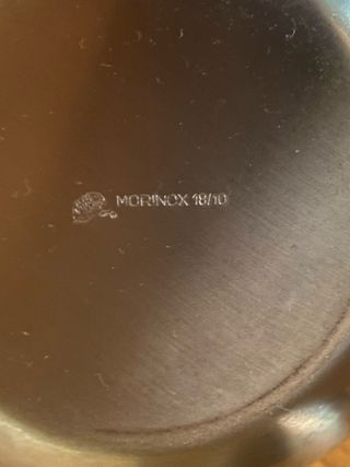 Zuccheriera vintage acciaio 18/10 a forma di pera