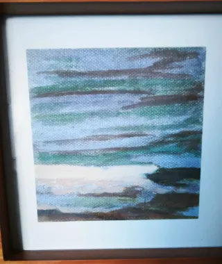 Marcos de madera con láminas de paisajes