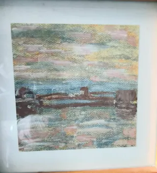 Marcos de madera con láminas de paisajes