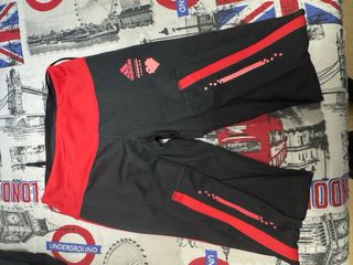 Mallas Adidas Running AEROREADY Negro/Rojo