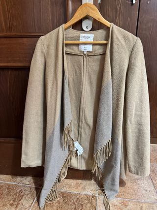 Chaqueta Bershka Beige/Gris Talla S
