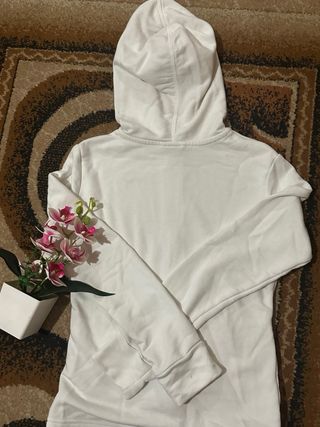 Felpa con cappuccio Puma bianca taglia S