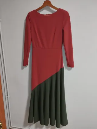 Vestido fiesta corte asimétrico