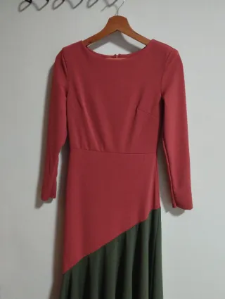 Vestido fiesta corte asimétrico