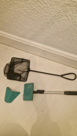 Acuario Pecera 25L con diseño pintado y accesorios