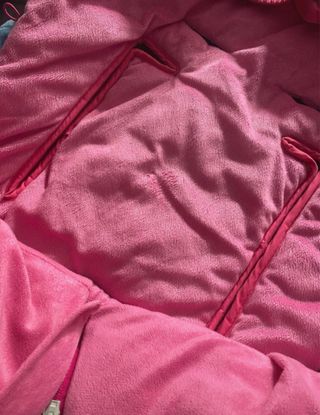 Saco para coche de bebé rosa