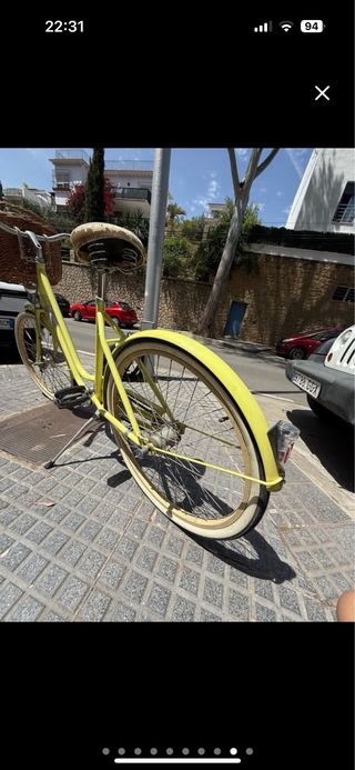 Bicicleta de paseo mujer Amarillo