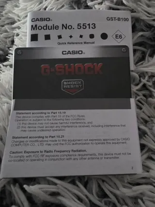 Reloj Casio G-SHOCK Negro/Plata