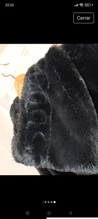 Capa Teresa Navarro Negra Talla Única