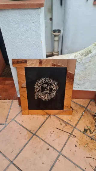 Cuadro de cristal con marco de cristal