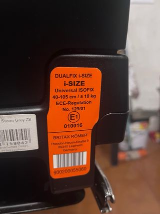 Silla Coche Britax Römer Dualfix