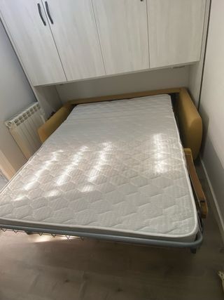 Lote muebles Sofá Cama, Chaise Longue y Mesa salon