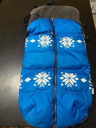 Saco invierno carrito bebé azul