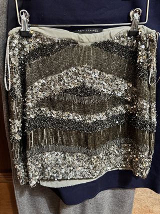 Zara Falda Lentejuelas XS