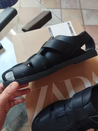Sandali Zara Uomo Neri taglia 42