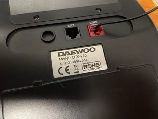 Teléfono fijo Daewoo negro