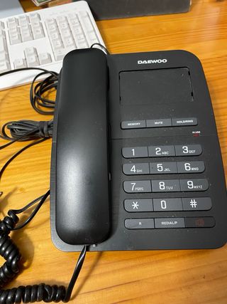 Teléfono fijo Daewoo negro