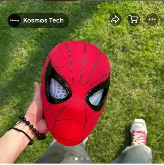 Máscara Spiderman Ojos LED y Movimiento