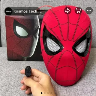 Máscara Spiderman Ojos LED y Movimiento