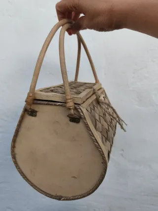 Bolso tejido fibras naturales