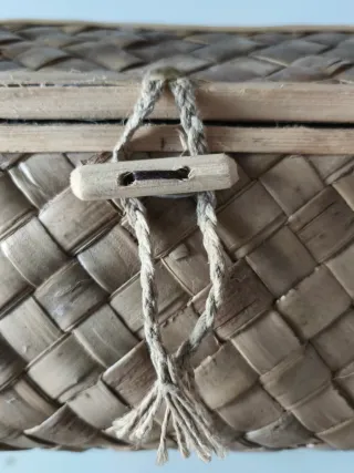 Bolso tejido fibras naturales