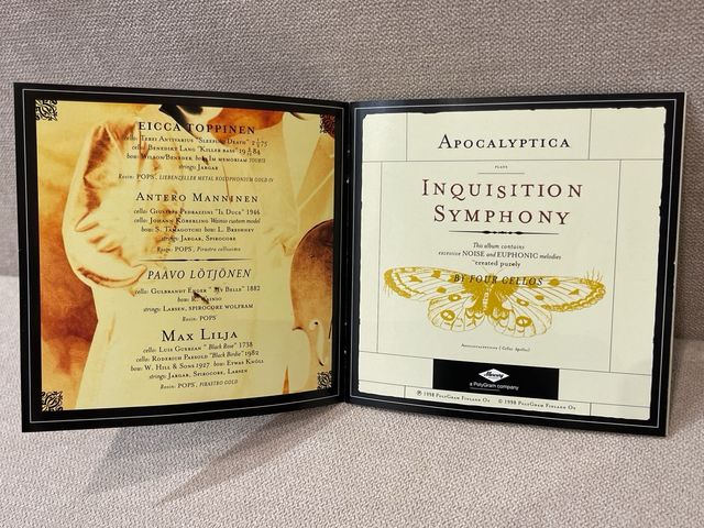 CD de Apocalyptica “Inquisition Symphony”