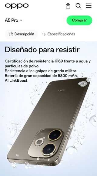 Móvil Oppo A5 Pro 8/256GB "A ESTRENAR!!