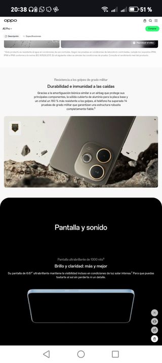 Móvil Oppo A5 Pro 8/256GB "A ESTRENAR!!