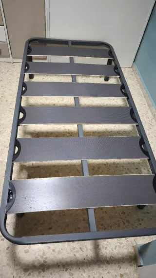 Somier Cama Metal y Madera