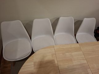 Mesa de comedor extensible madera y metal