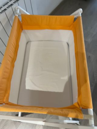 Moisés portátil con ruedas y ropa de cama