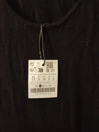 Vestido largo negro Stradivarius