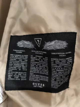 Abrigo Guess Beige Talla L con Cinturón