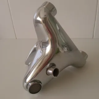 Grifo de bañera metal plateado,marca Buades,