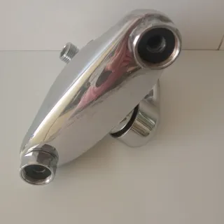 Grifo de bañera metal plateado,marca Buades,