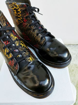 Dr. Martens 1460 Graffiti 8 Eye Patent Black EU 39