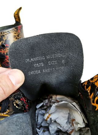 Dr. Martens 1460 Graffiti 8 Eye Patent Black EU 39