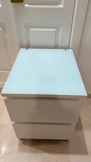 2 Comodini MALM IKEA Bianchi 2 Cassetti