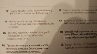 Cafetera de cápsulas azul