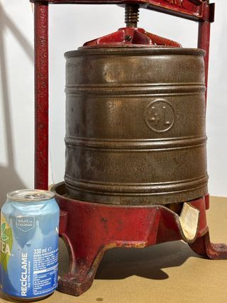 Prensa antigua Rieger hierro fundido