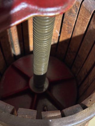 Prensa antigua Rieger hierro fundido