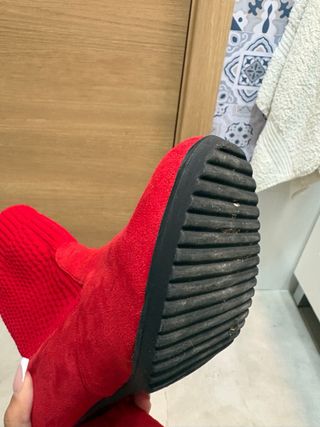 Botas rojas calentitas talla 38