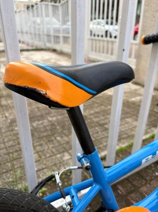 Bicicleta infantil B-PRO 16 azul y naranja