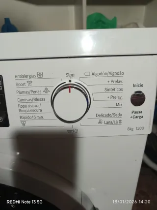 Lavadora Bosch Serie 6  8kg 1200 rpm