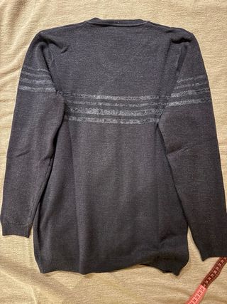 Jersey azul manga larga